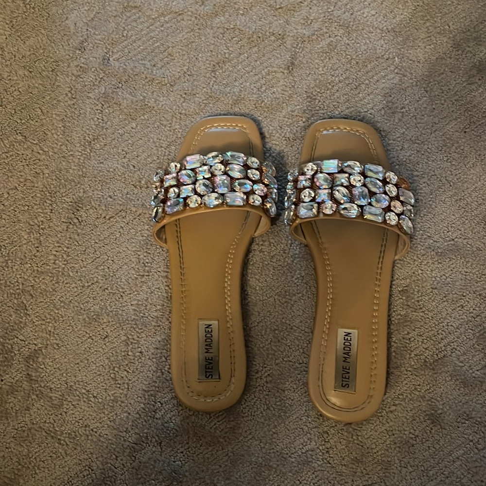 Steve Madden Rhinestone Sandals - Picture 2 of 4